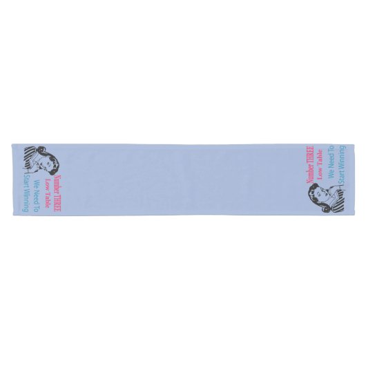 Retro Bunco Low Table #3 Korte Tafelloper (Horizontaal)