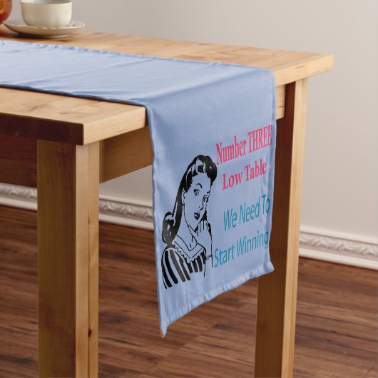 Retro Bunco Low Table #3 Korte Tafelloper (Voorbeeld)