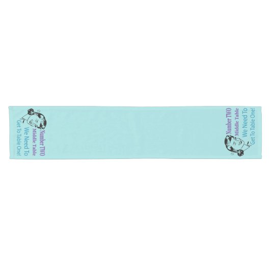 Retro Bunco Middle Table #2 Korte Tafelloper (Horizontaal)