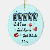 Retro Bunco Ornament - Prijs of cadeau (Links)