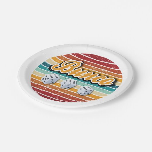 Retro Bunco Papieren Bordje (Gekanteld)