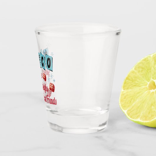 Retro Bunco Party Friends Shot Glas (Rechts)