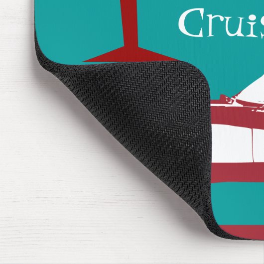 Retro Bunco Red Convertible Table Kaart #1 Dice Mo Muismat (Hoek)