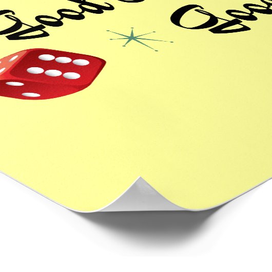 Retro Bunco Sign - Good Time, Laughs and Friends Poster (Hoek)