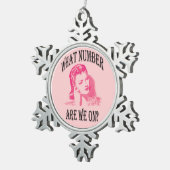 Retro Bunco Vrouwen... ... ... ................... Tin Sneeuwvlok Ornament (Rechts)