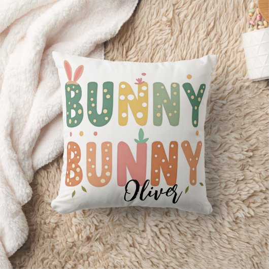 Retro Bunny: Bunny Bliss Kussen (Deken)