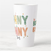 Retro Bunny: Bunny Bliss Latte Mok (Voorkant)