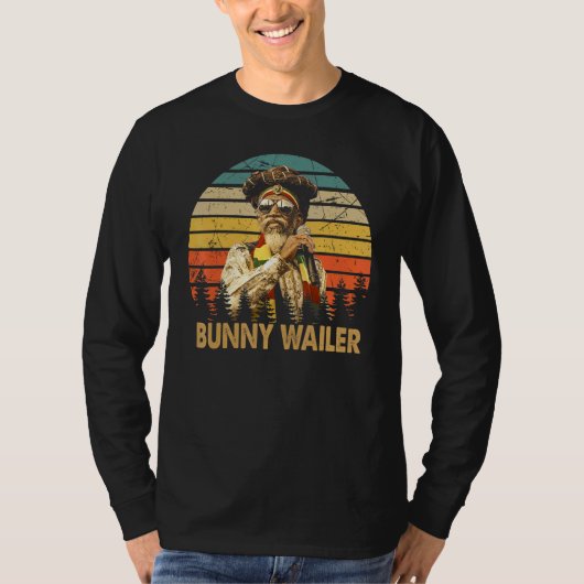 Retro Bunny Design Art Wailers Muziek Outfits Jama T-shirt (Voorkant)