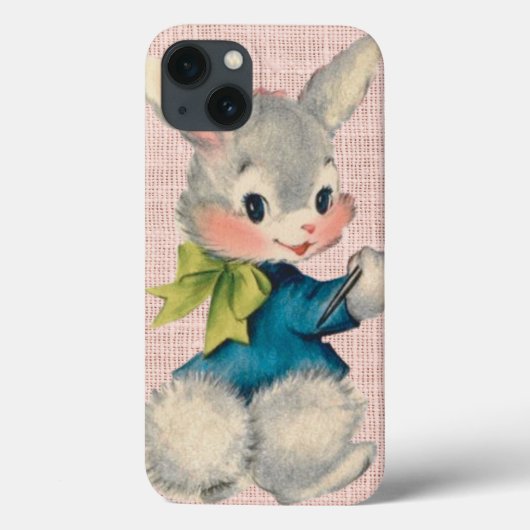 Retro Bunny in Pastels Case-Mate iPhone Case (Achterkant)