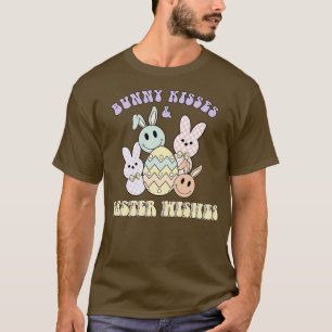 Retro Bunny Kisses Retro Wensen Paasei Gift T-shirt