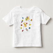 Retro Bunny Toddler T Shirt (Voorkant)