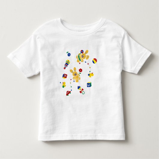 Retro Bunny Toddler T Shirt (Voorkant)