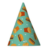 Retro Burger en Fries Feesthoedjes (Rechts)