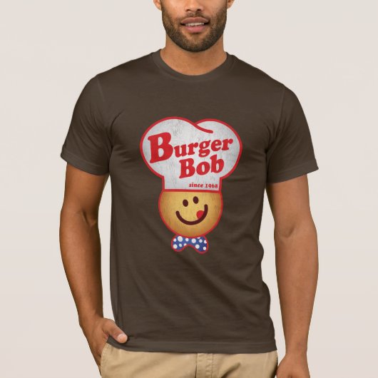 Retro Burger Joint - Burger Bob T-shirt (Voorkant)