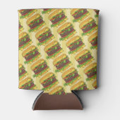 Retro Burger Night Cheeseburger Print BBQ Party Blikjeskoeler (Voorkant)