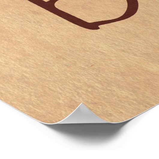 Retro Burger Poster (Hoek)