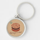 Retro Burger Sleutelhanger (Voorkant)