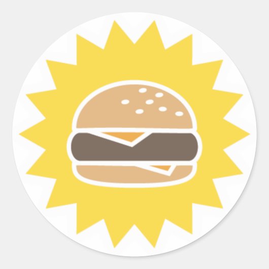 Retro Burger | STICKERS (Voorkant)