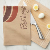 Retro Burger Theedoek (Quarter Fold)