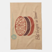 Retro Burger Theedoek (Verticaal)