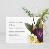  RETRO BURGUNDY GEEL PLATTELIJK VRIJGEZELLENFEEST KAART (Staand voorkant)