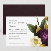  RETRO BURGUNDY GEEL PLATTELIJK VRIJGEZELLENFEEST KAART (Voorkant / Achterkant)