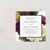 RETRO BURGUNDY HERFST GEEL PLANNEN KAART (Voorkant / Achterkant)