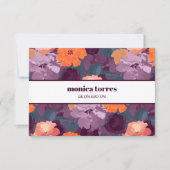 Retro Burgundy Oranje Paarse Business (Voorkant)