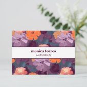 Retro Burgundy Oranje Paarse Business (Staand voorkant)