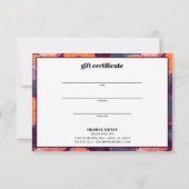 Retro Burgundy Oranje Paarse Business (Achterkant)