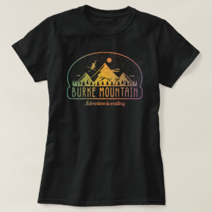 Retro Burke Mountain Adventure wacht T-shirt