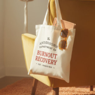 Retro Burn-out Herstel Aangepaste Familie Nostalgi Tote Bag