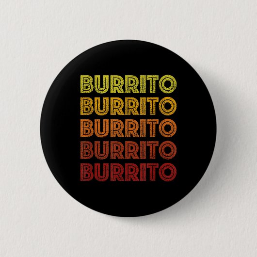Retro Burrito Shirt Burritos Cinco de Mayo Ronde Button 5,7 Cm (Voorkant)