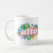 Retro Burst Alto Singer Choir Gift Koffiemok (Links)