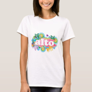 Retro Burst Alto Singer Choir Gift T-shirt