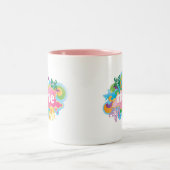 Retro Burst NURSE Gift Tweekleurige Koffiemok (Center)