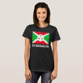 Retro Burundi Vlag Beste Grootmoeder Ooit Moederda T-shirt (Voorkant volledig)