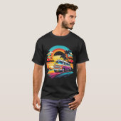 Retro bus in Sunrise T-shirt (Voorkant volledig)