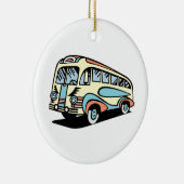 retro bus touringcar keramisch ornament (Rechts)