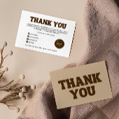 Retro Business bedankkaart