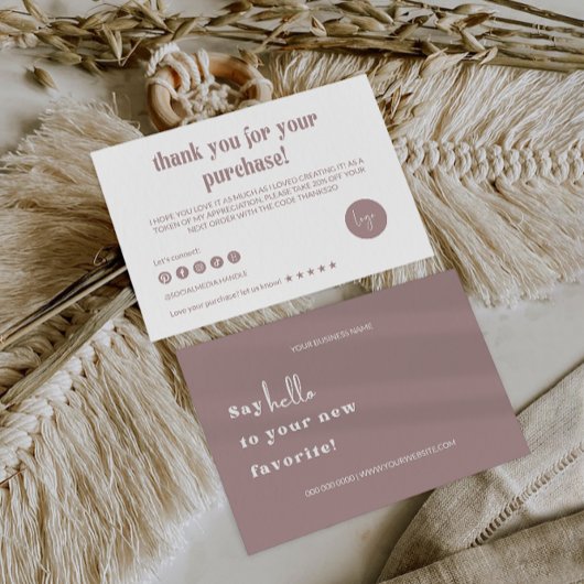 Retro Business bedankkaart