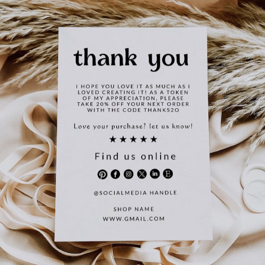 Retro Business bedankkaart