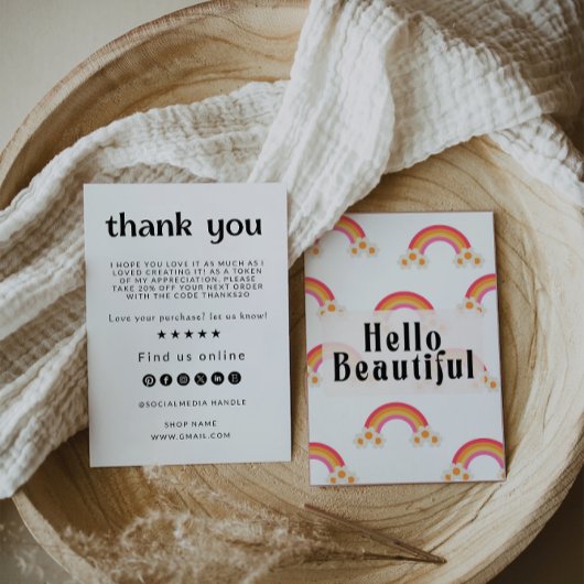 Retro Business bedankkaart