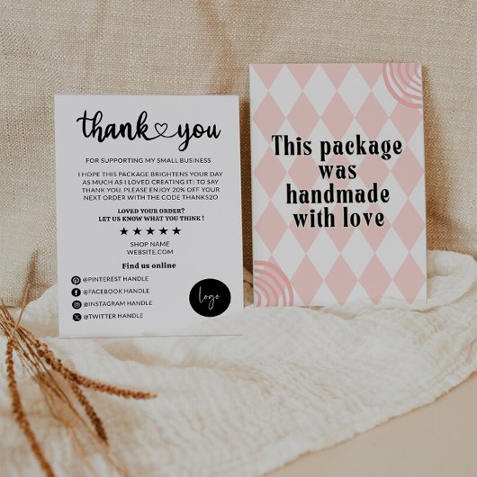 Retro Business bedankkaart