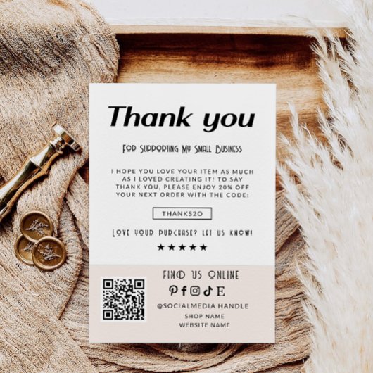 Retro Business bedankkaart