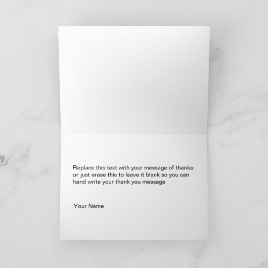 Retro Business bedankkaarten Bedankkaart (Binnen)