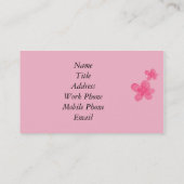 Retro Business- of profielkaart Visitekaartje (Achterkant)