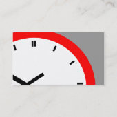 Retro Business Punch Cards Bloedstaafklokgezicht Klantenkaartje (Achterkant)