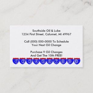 Retro Business Punch Cards business Road Signaleri Klantenkaartje
