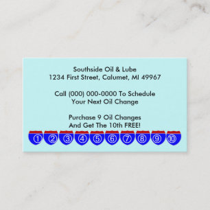 Retro Business Punch Cards business Road Signaleri Klantenkaartje